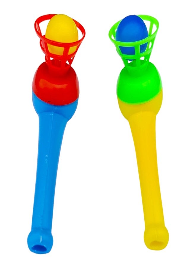 Samip Blowing Ball Party Game for Kids and Adults | Floating Blow Ball Tube | Magic Blow Pipe | Creative Set of 2 (Multicolor) - Image 4